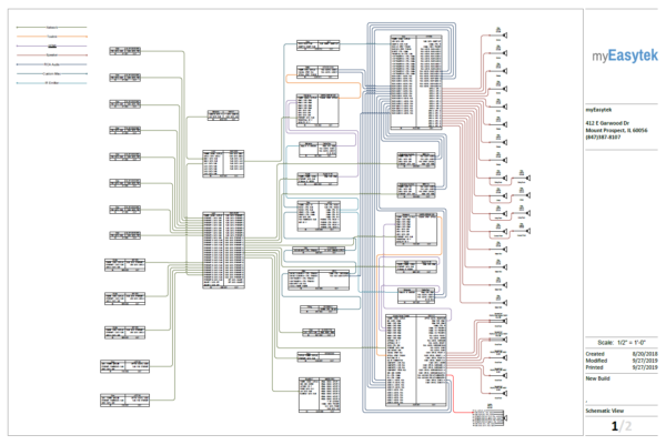 Sample Smart Home Wiring Schematics - Line Drawings Of Connections.