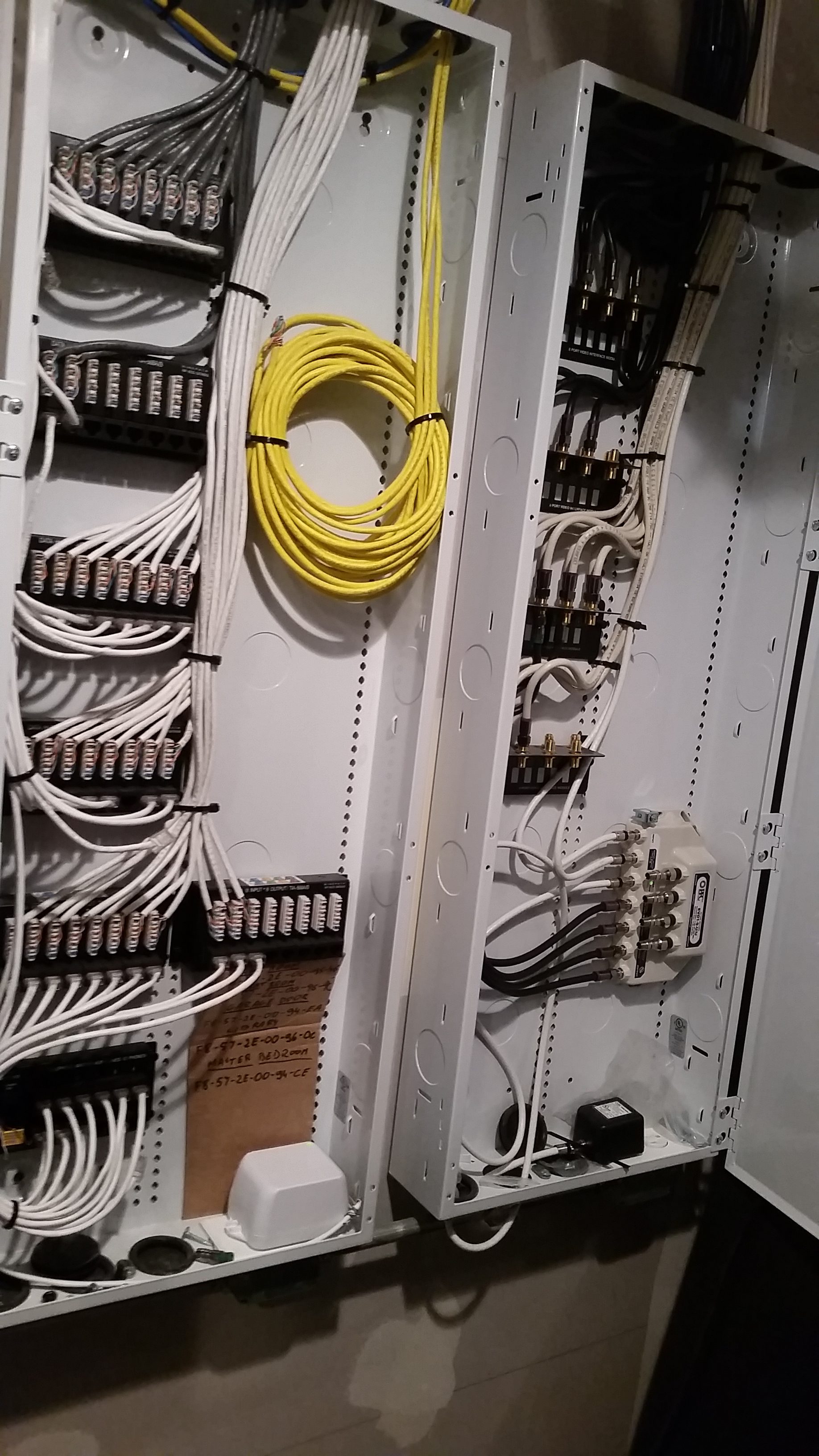 Low Voltage Wiring - How to Wire a Structured Cabling ... series wiring for homes 